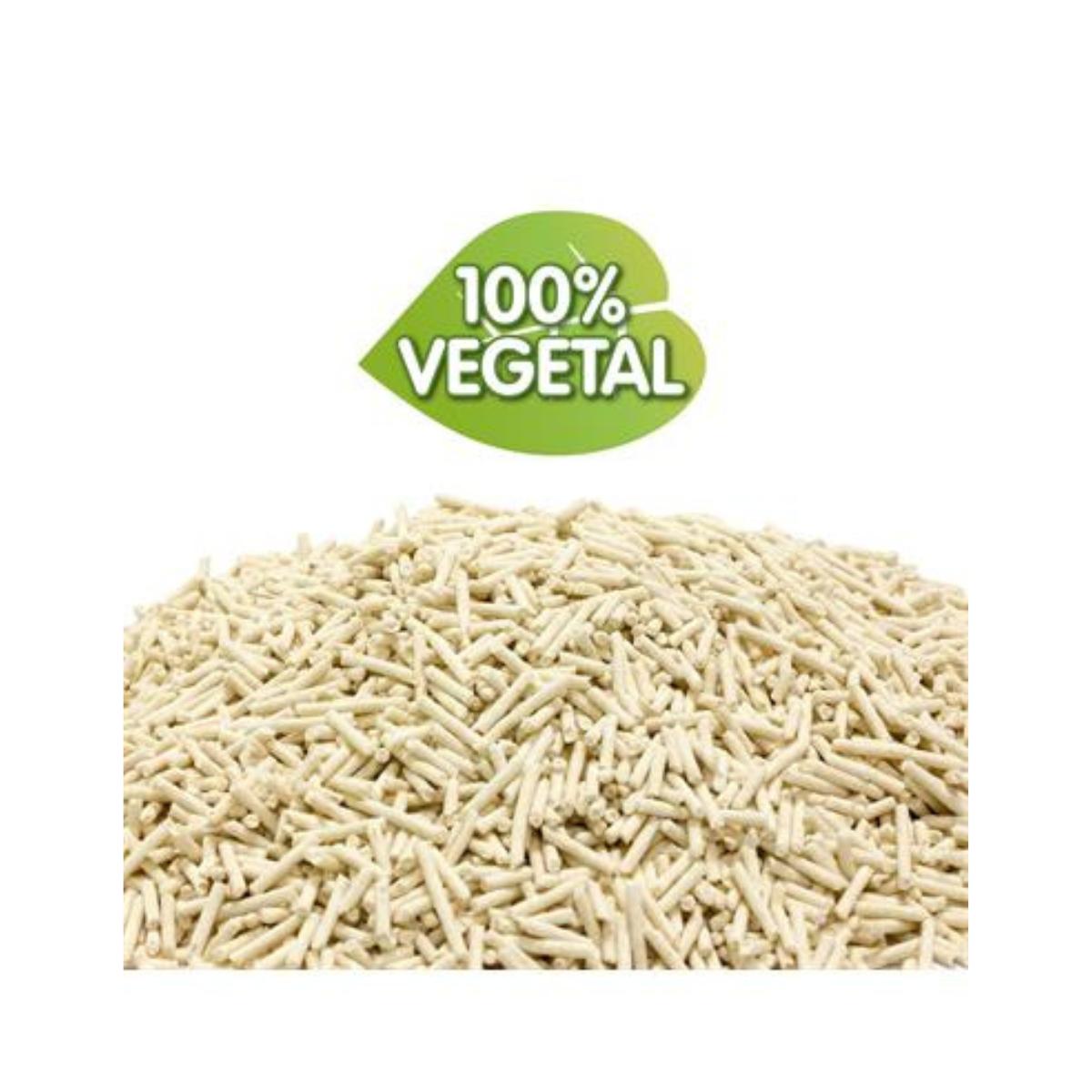 Areia para gatos Tofu Arquivet 18 L Areia aglomerante de soja biodegradável