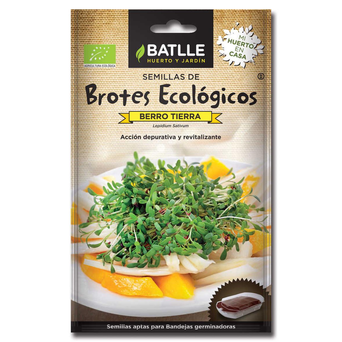 Sementes de agrião biológico Batlle para rebentos