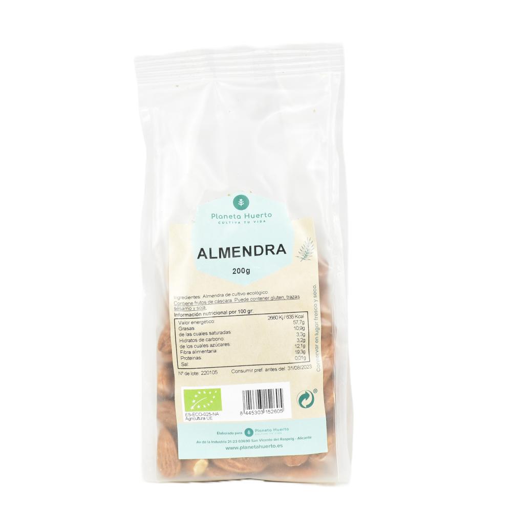 Amêndoas Biológicas com Pele Planeta Huerto 200 g