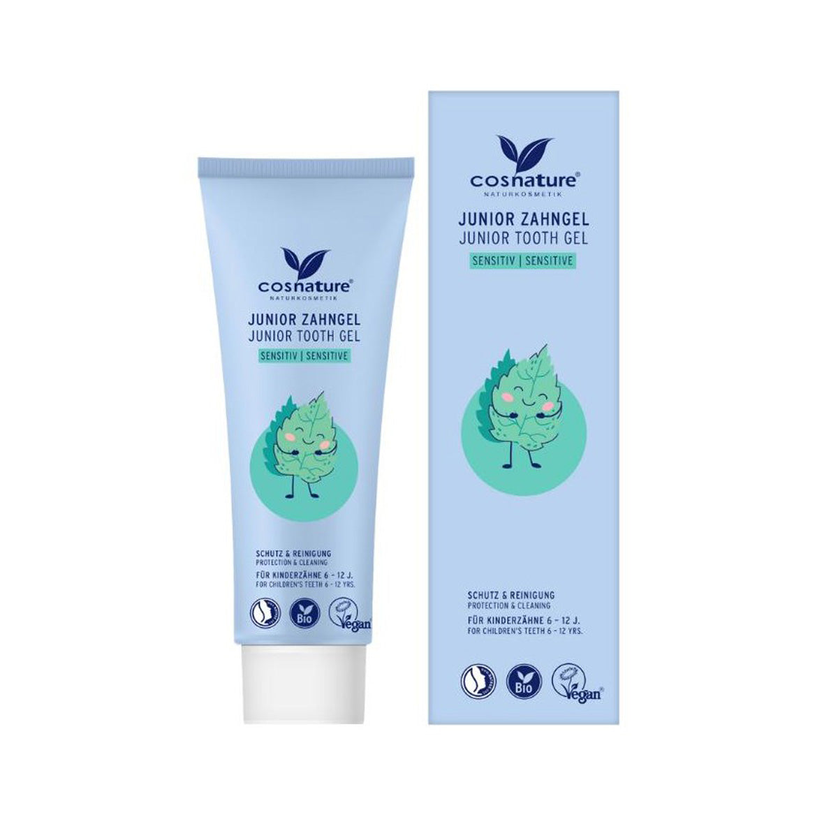 Pasta de dentes infantil com flúor Cosnature Sensitive 75 ml