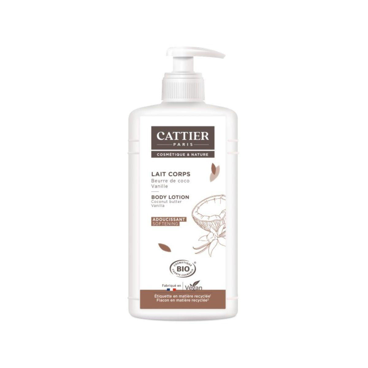 Leite Corporal Hidratante de Coco e Baunilha Cattier 500 ml