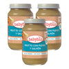 Embalagem com 3 unidades de risoto com alho francês e salmão Babybio 200 g