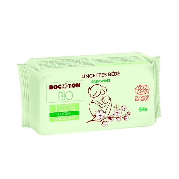 Embalagem de 8 toalhitas Bocoton Baby, 54 unidades