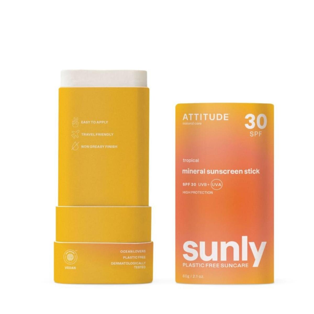 Protetor solar em stick tropical FPS 30 Attitude 60g