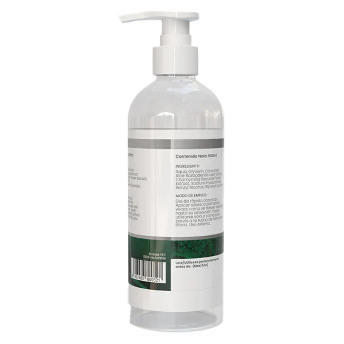 Sotya Gel Orgânico de Aloé Vera com camomila e ácido hialurónico 500 ml