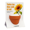 Terracota mensaje girasol Garden Pocket