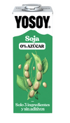 Bebida de soja sem açúcar YOSOY 1L