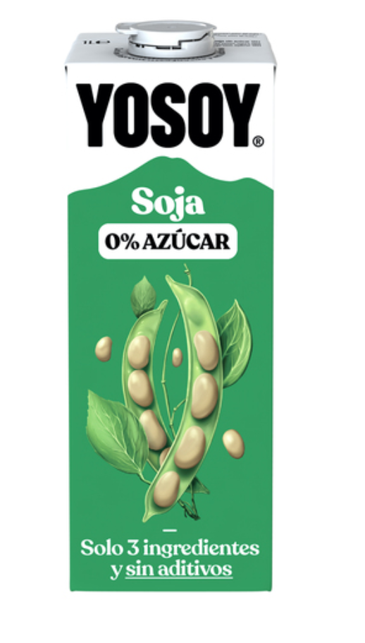 Bebida de soja sem açúcar YOSOY 1L