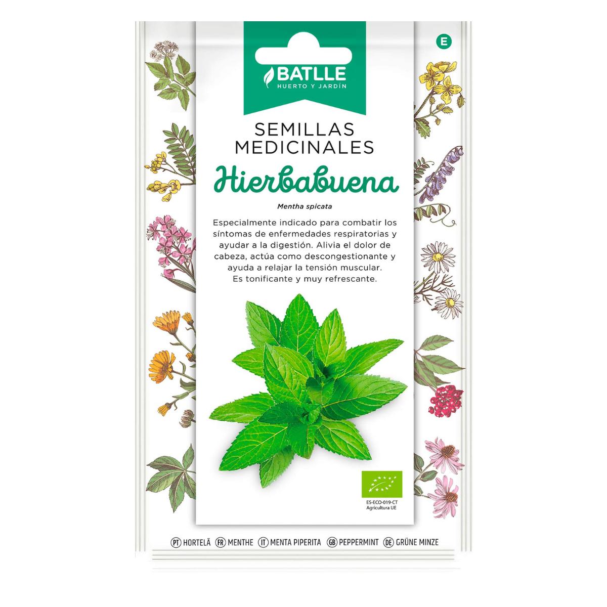 Sementes de hortelã-pimenta biológica Batlle