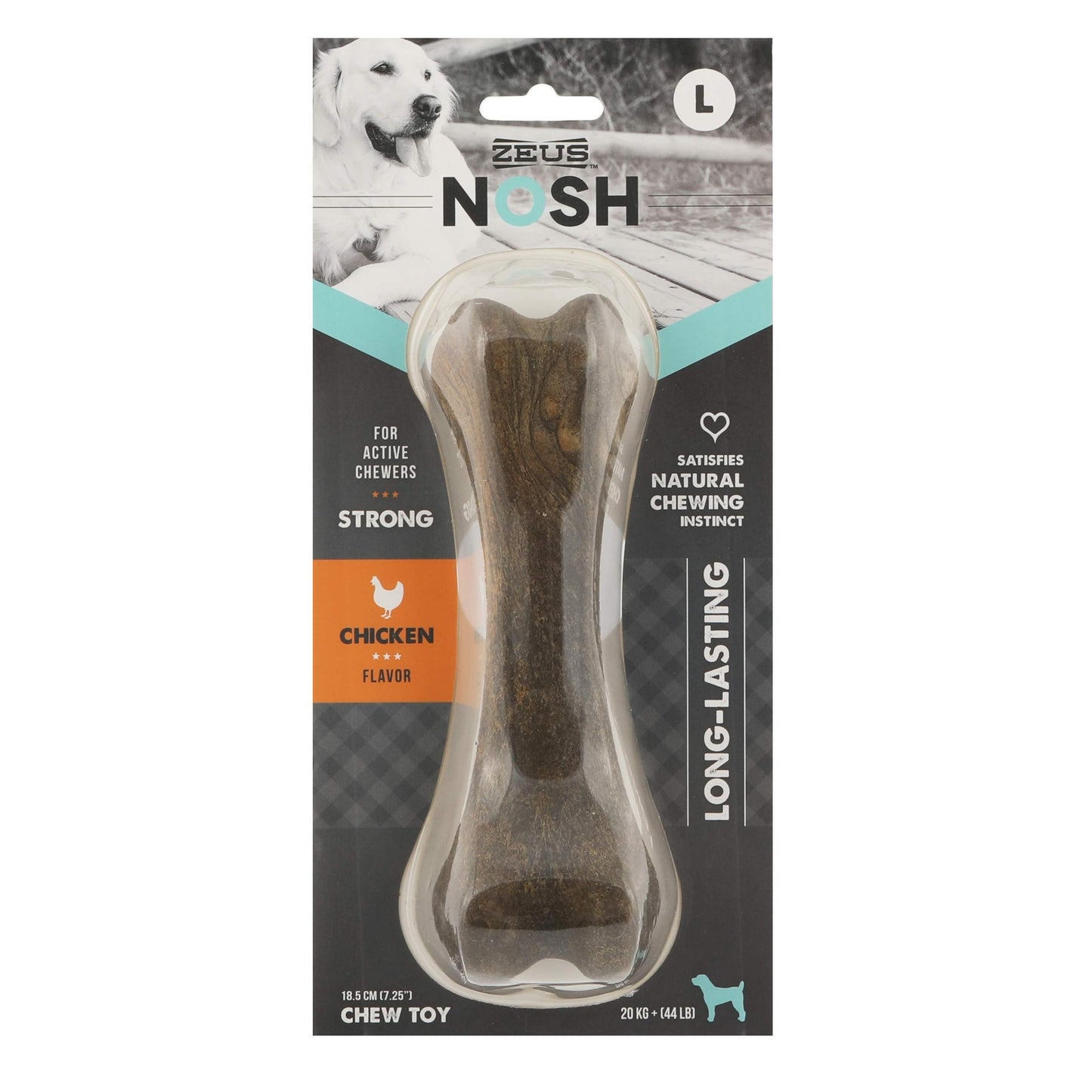 Nosh mordedor de Nylon Hueso sabor a Pollo Zeus L 18cm