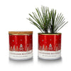Kit de cultivo de pinheiros de Natal, paisagem nevada, bolso de jardim