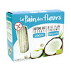 Biscoitos de arroz tostados crocantes com coco Le Pain de fleurs 150 g