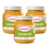 Embalagem com 3 unidades Babybio abóbora pote 130 g