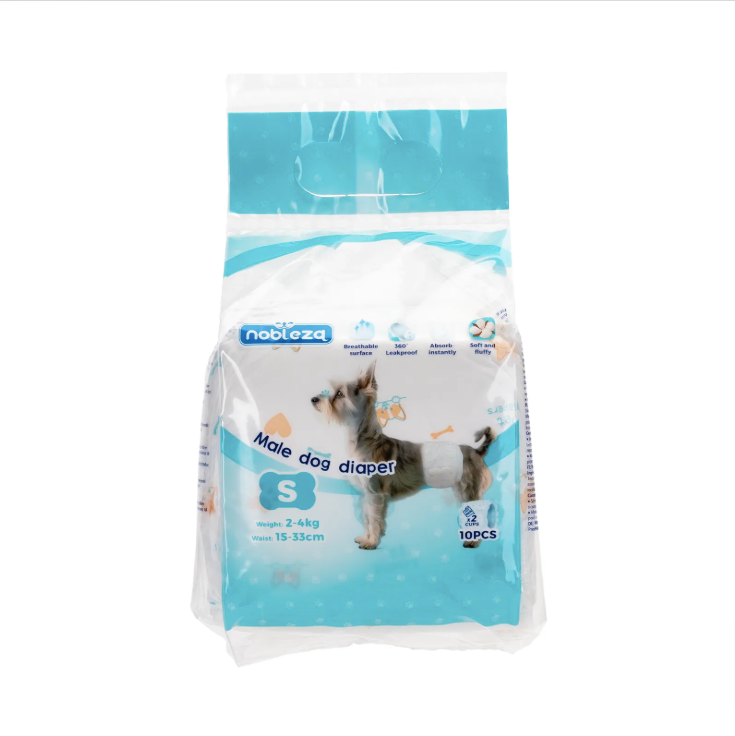 Fraldas Nobleza para cães machos S 10 unidades