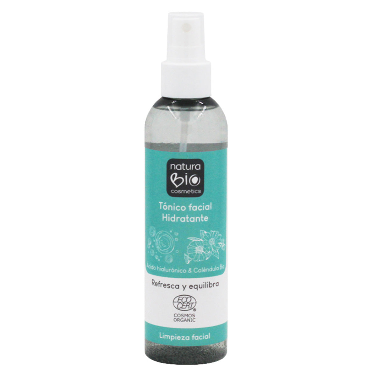 Tónico facial hidratante ácido hialurónico y caléndula Bio 200 ml NaturaBIO