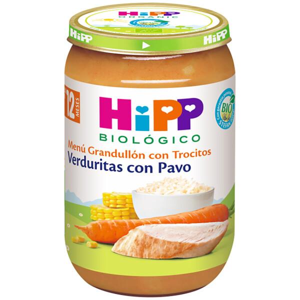 Pote de vegetais biológicos com peru +12 meses HiPP 220 g