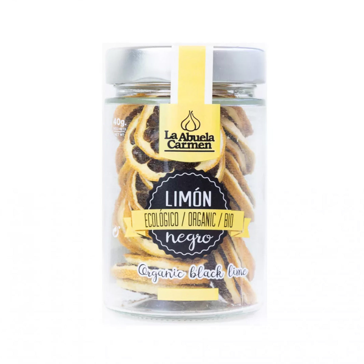 Limão preto biológico fatiado, La abuela Carmen, 40g