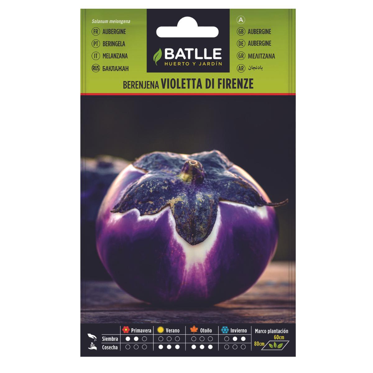 Sementes de beringela Violetta di Firenze Batlle