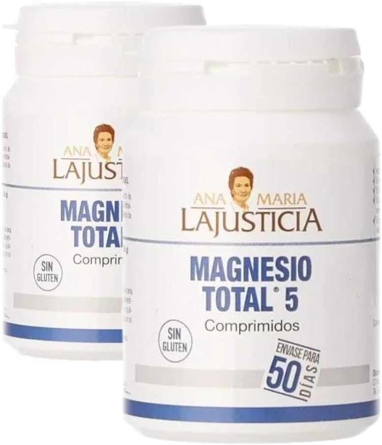Embalagem 2X Magnésio Total 5 Sais, Ana María La Justicia, 100 comprimidos