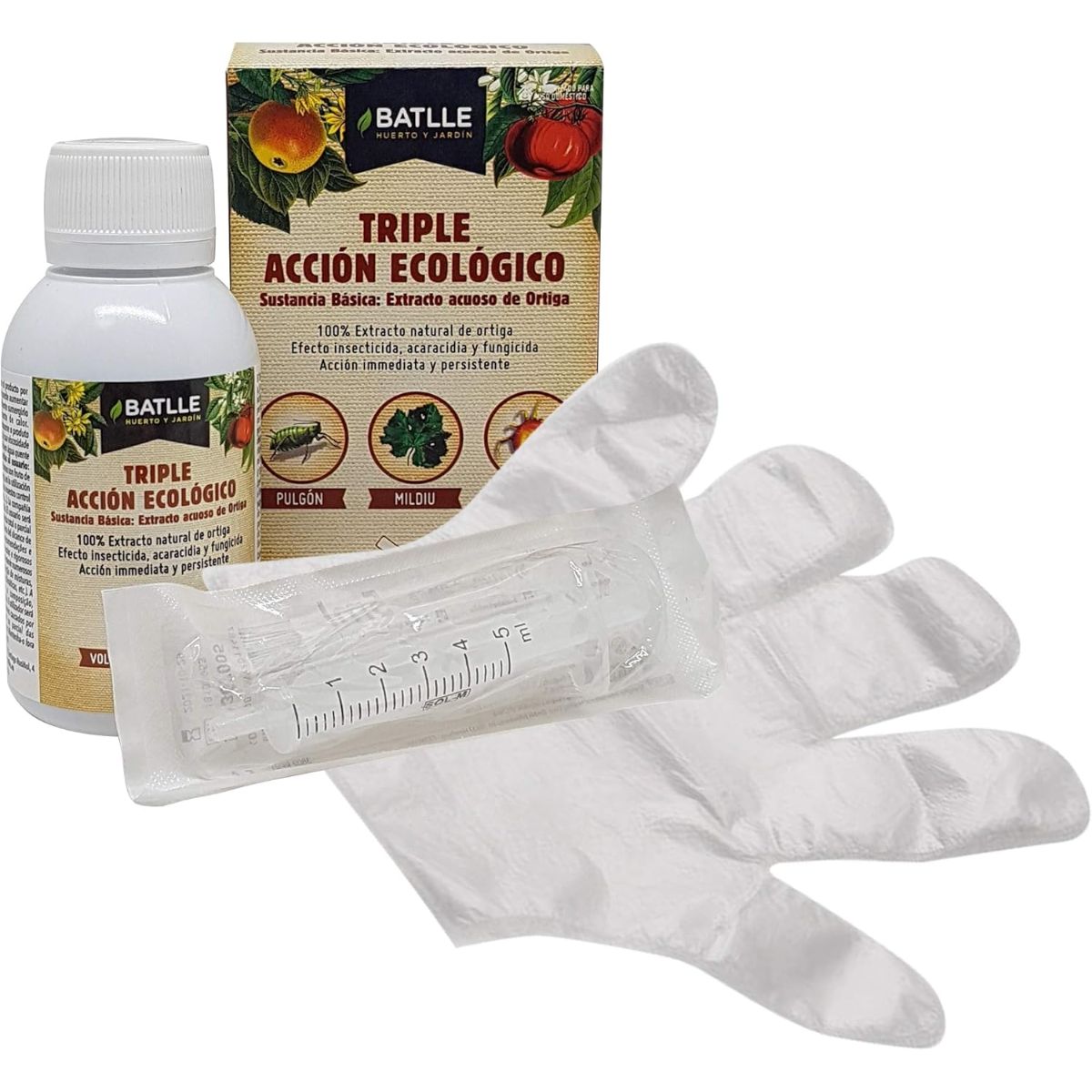 Inseticida concentrado tripla ação Eco fungicida acaricida 100 ml Batlle