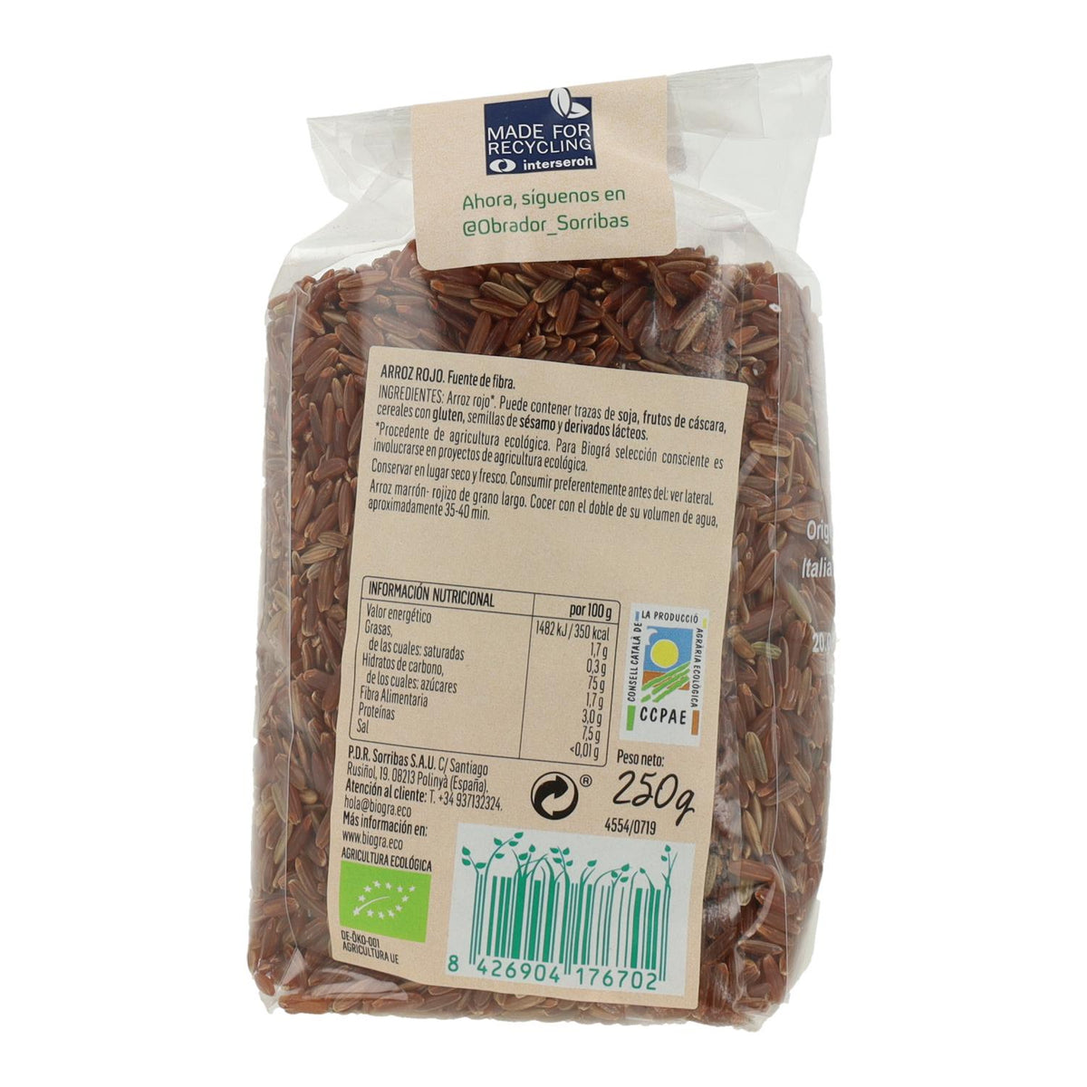 Arroz Vermelho Biográ 250g