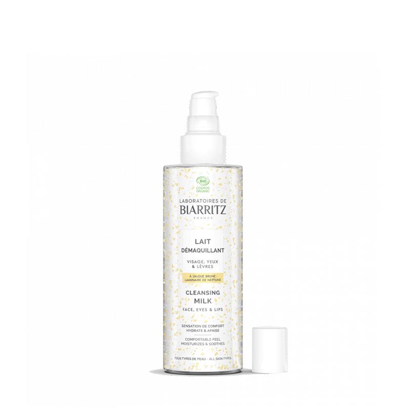 Leite de limpeza para rosto, olhos e lábios 200 ml Biarritz