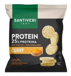Mini panquecas de caril proteico SANTIVERI 50g