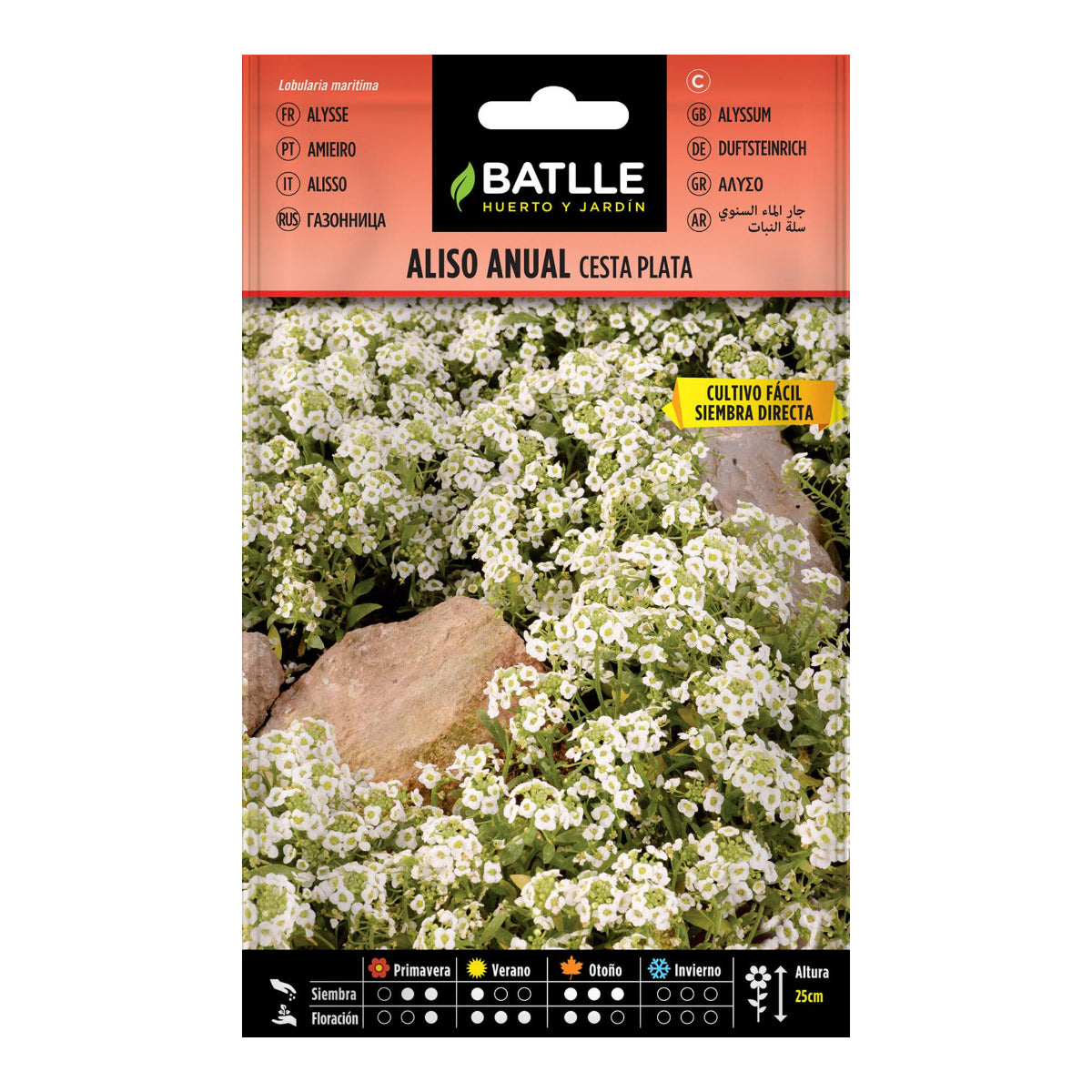 Sementes de amieiro anuais Batlle Silver Basket