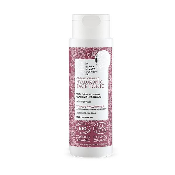Tónico Facial Anti-envelhecimento com Ácido Hialurónico Orgânico Certificado Natura Siberica 150 ml
