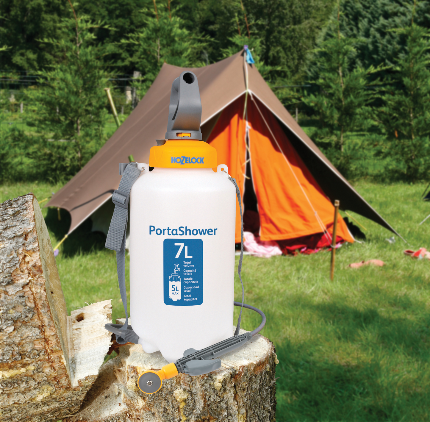 Chuveiro portátil para campismo Portashower Hozelock