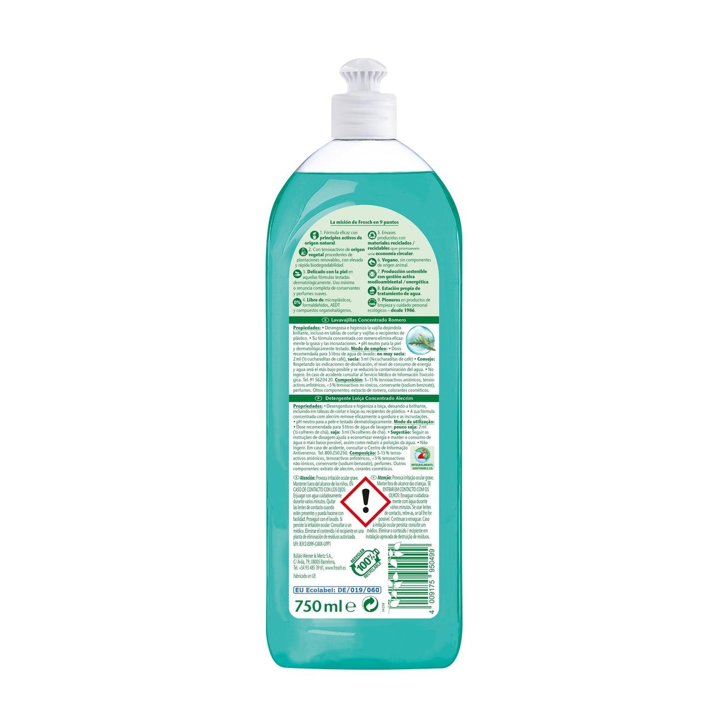 Máquina de lavar loiça Frosch Alecrim 750 ml