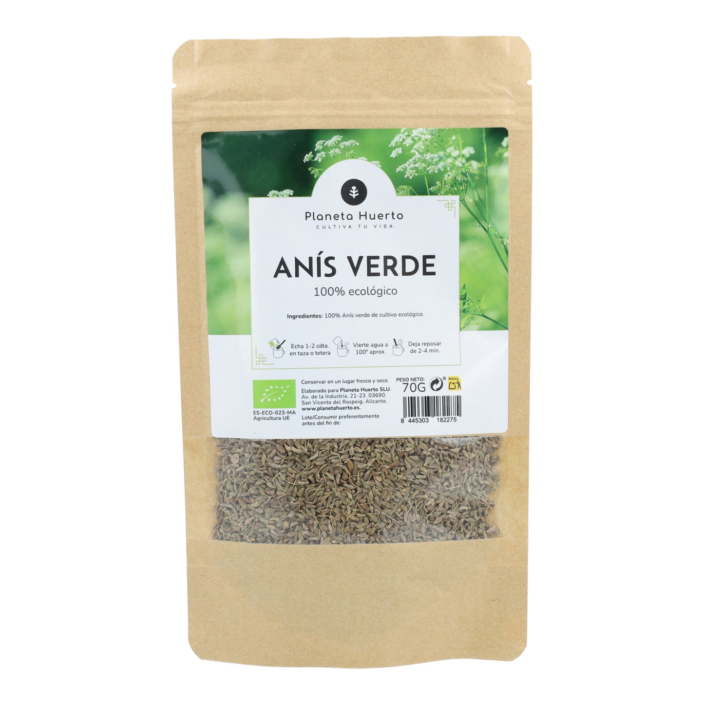 Sementes de anis verde ECO Planeta Huerto 70g