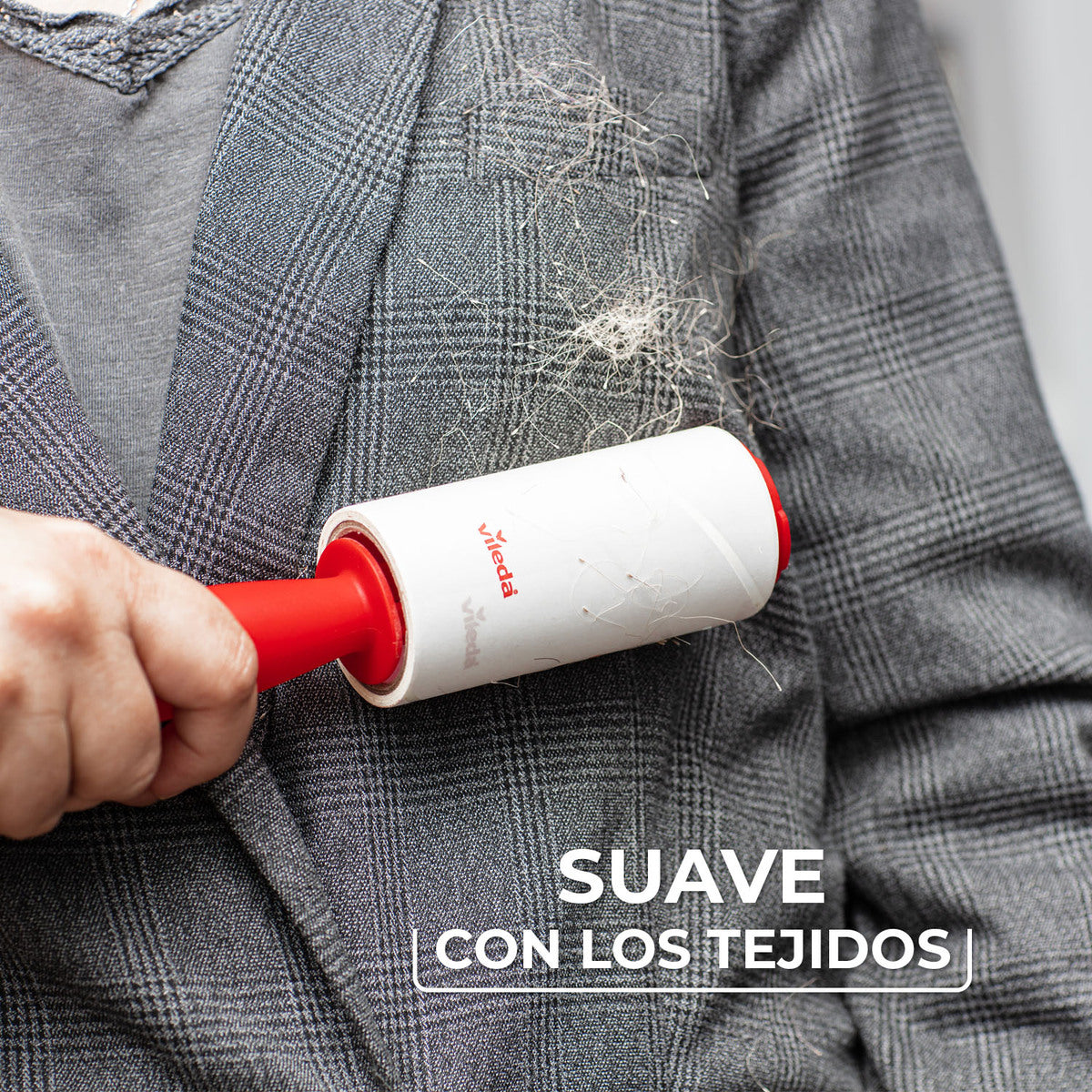 Sistema Rodillo Quitapelusas Pet Pro, Vileda Rojo/Blanco