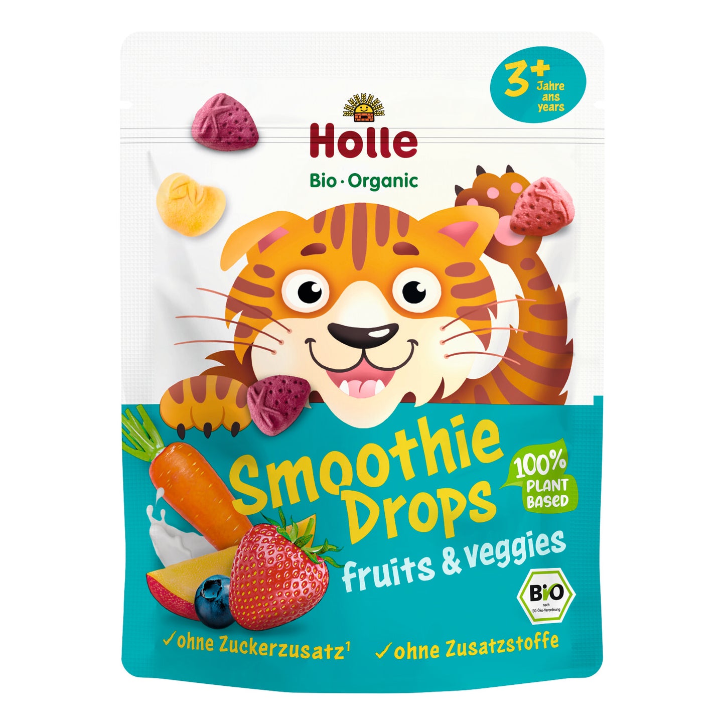Snack Infantil de frutas y verduras bio a partir de 3 años Holle 15gr