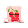 Pastilha elástica True Gum sem plástico, framboesa e baunilha, 21g