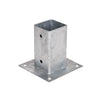 Suporte de ancoragem quadrado em metal para postes Faura 12x12 e pérgulas