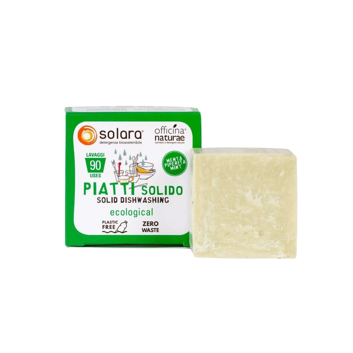 Detergente Sólido Menta 80 gr Officina Naturae