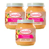Embalagem PROMOCIONAL 3x Pote de Pêssego e Maçã, 130 g. Babybio