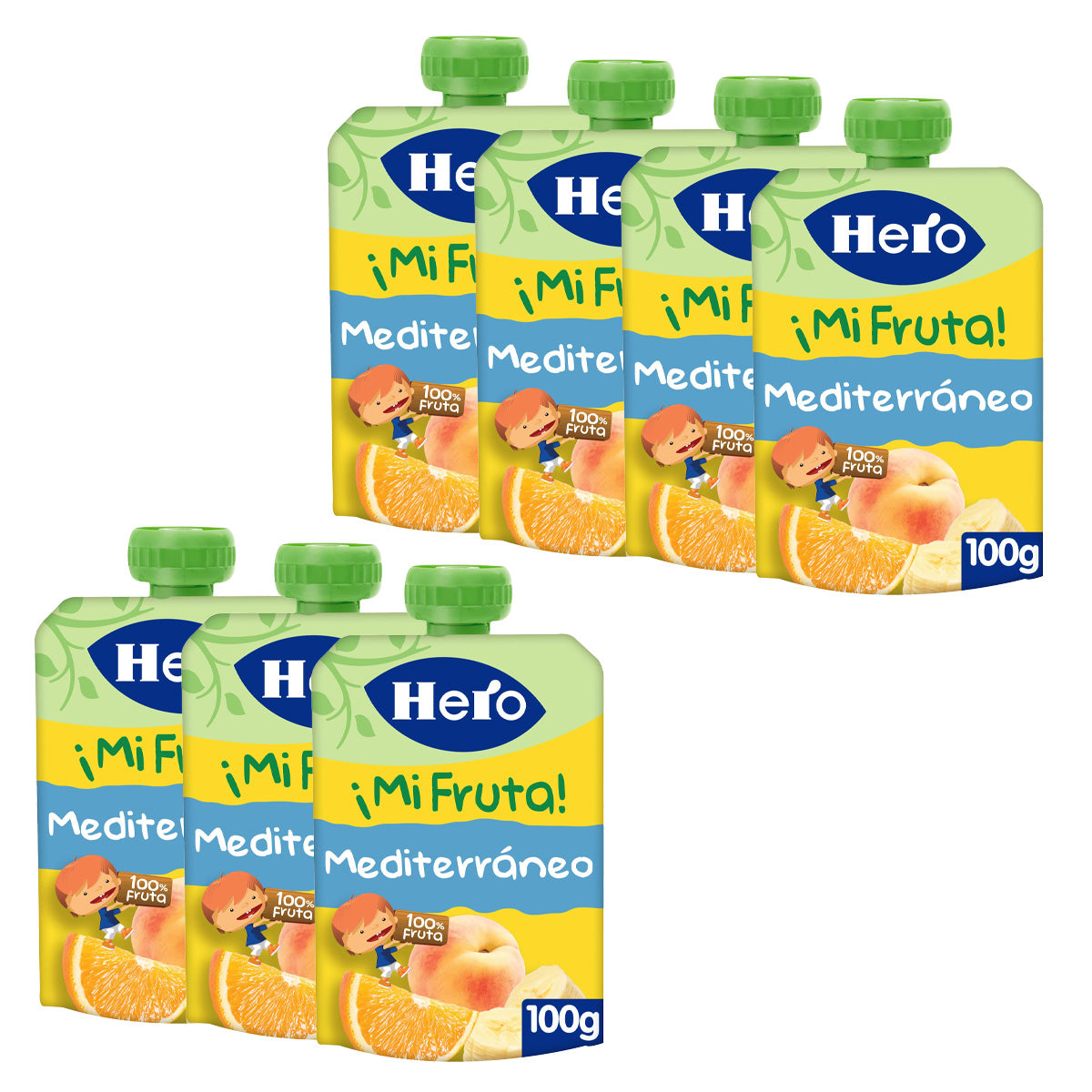 Embalagem de 7x Tigela de Iogurte Herói Mediterrâneo 100g