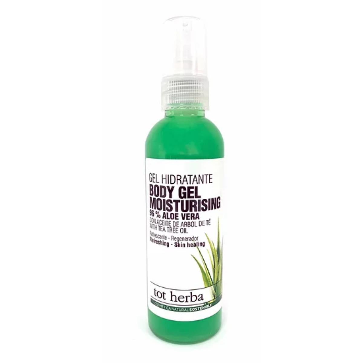 Gel hidratante de aloé vera com óleo de árvore do chá 100 ml Tot Herba