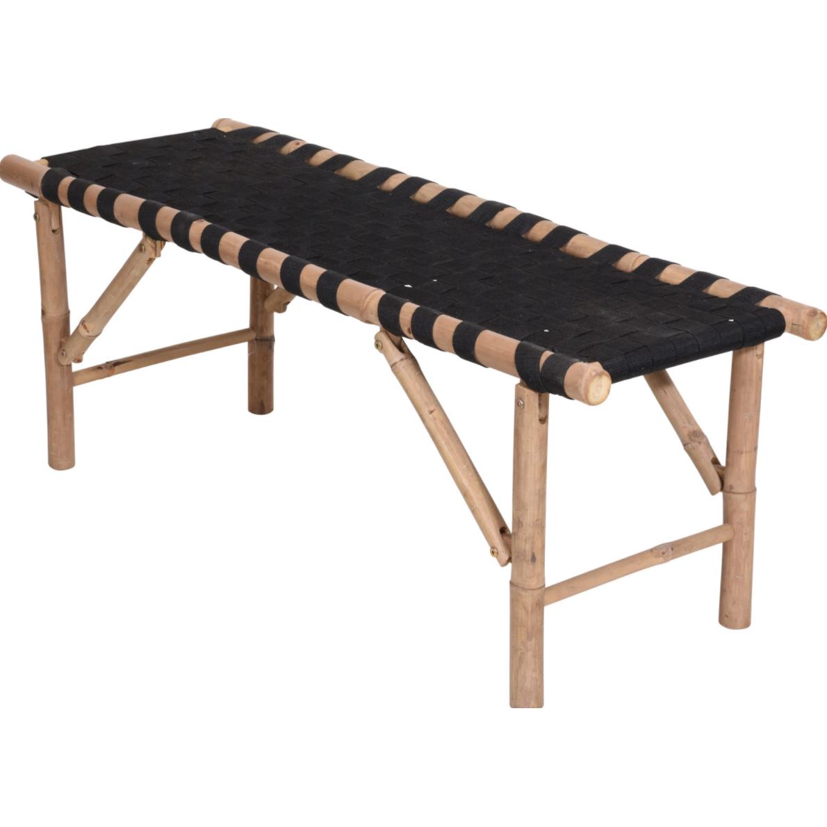 Espreguiçadeira em bambu 117X40X45Cm.