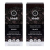 Embalagem de 2 corantes pretos naturais, Khadi, 100 g