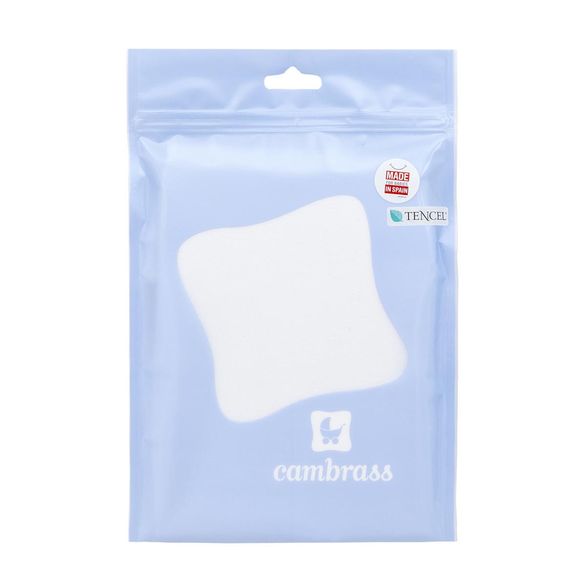 Body de manga curta para recém-nascido em tencel branco