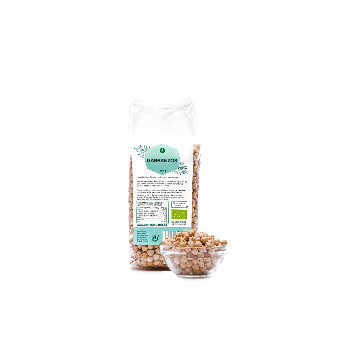 Grão de bico biológico Planeta Huerto 500 g