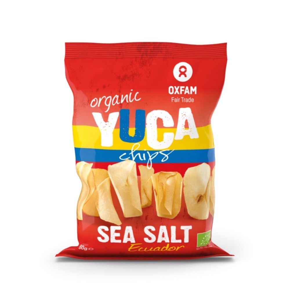 Chips de mandioca biológica com sal Oxfam Intermón 60 G