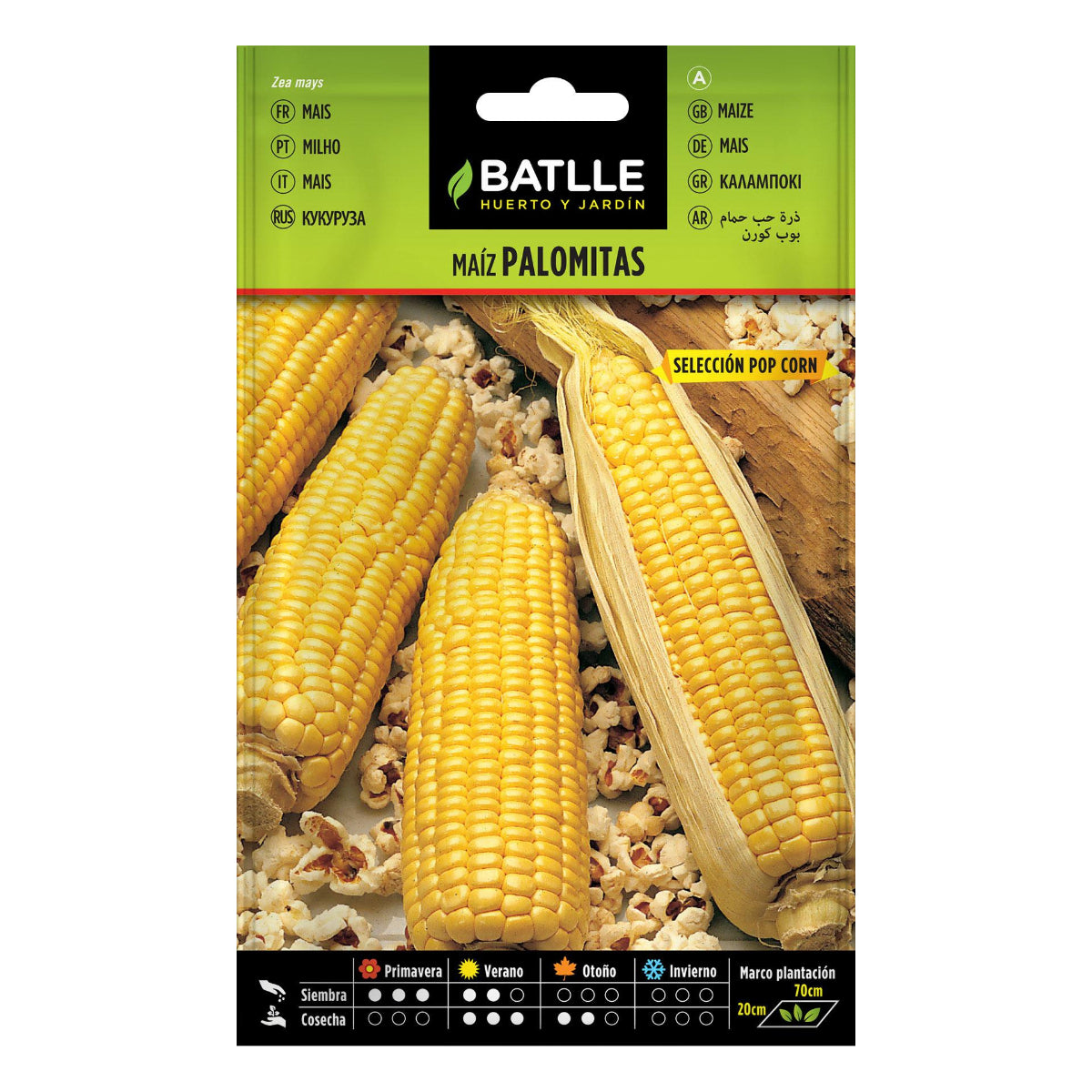 Sementes de Pipoca Pop Corn Batlle