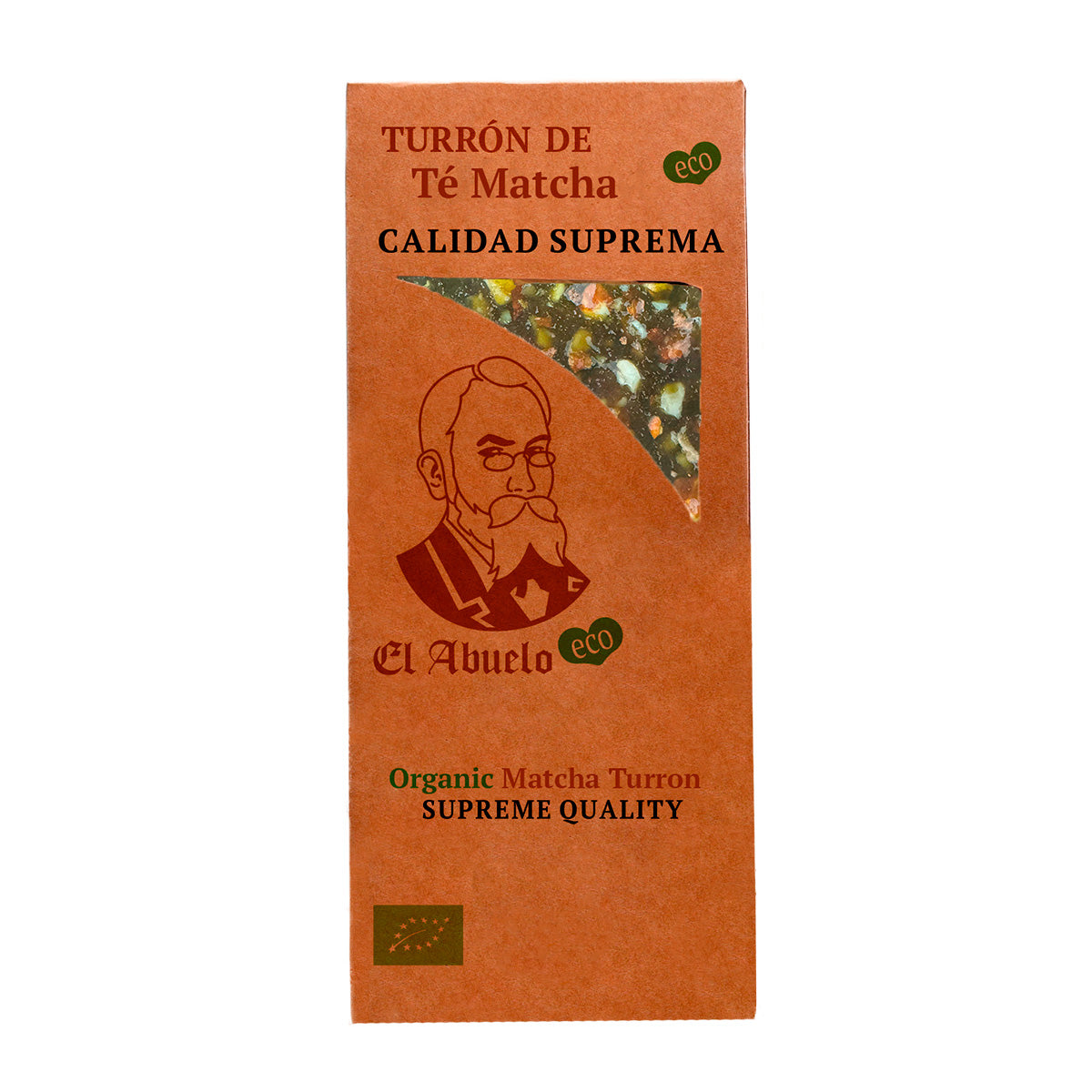 Turrón de Dátil con Té Matcha y Limón ECO El Abuelo 200 g