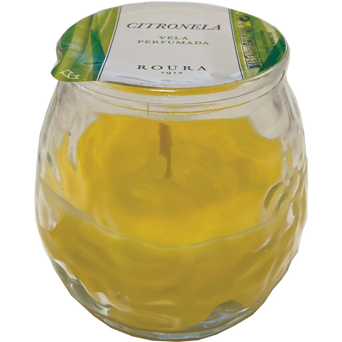 Vela de vidro anti-mosquitos Bistrot Citronella Roura