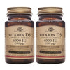 Embalagem 2x Vitamina D3 (Colecalciferol) 4000 UI (100 μg) 60 cápsulas vegetais Solgar