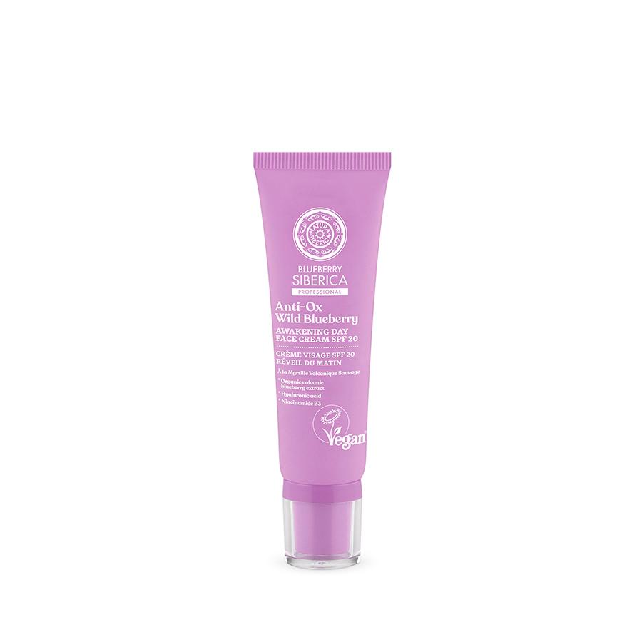 Natura Siberica Creme Facial de Dia Revigorante de Mirtilo FPS 20 50 ml